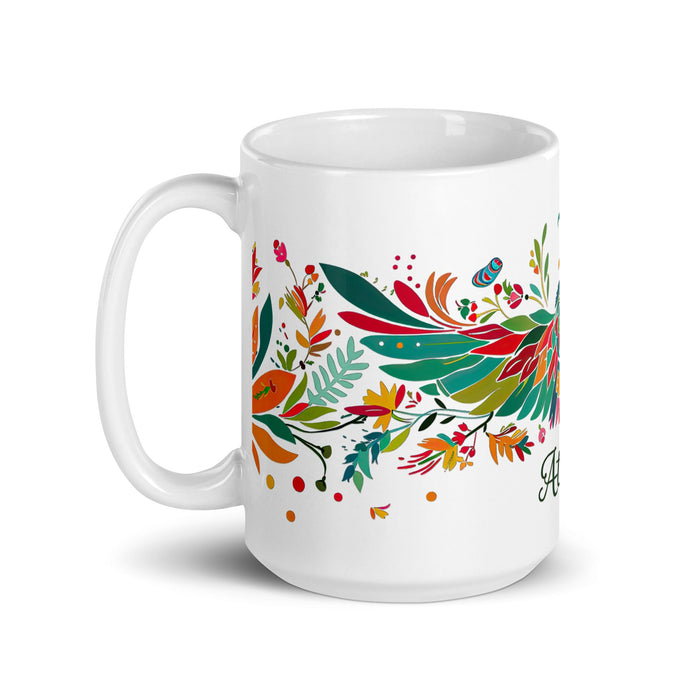 Athena Exclusive Name Art Piece Home Office Work Coffee Mug Mexican Spanish Pride Gift Cup One - Of - A - Kind Calligraphy White Glossy Mug | A1 - Mexicada