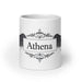 Athena Exclusive Name Art Piece Home Office Work Coffee Mug Mexican Spanish Pride Gift Cup One - Of - A - Kind Calligraphy White Glossy Mug | A10 - Mexicada