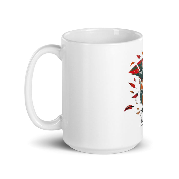 Athena Exclusive Name Art Piece Home Office Work Coffee Mug Mexican Spanish Pride Gift Cup One - Of - A - Kind Calligraphy White Glossy Mug | A2 - Mexicada