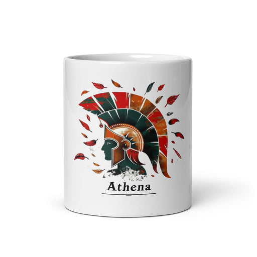 Athena Exclusive Name Art Piece Home Office Work Coffee Mug Mexican Spanish Pride Gift Cup One-Of-A-Kind Calligraphy White Glossy Mug | A2 Mexicada