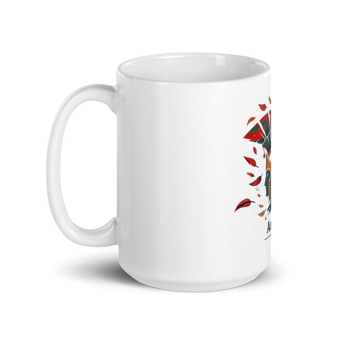 Athena Exclusive Name Art Piece Home Office Work Coffee Mug Mexican Spanish Pride Gift Cup One-Of-A-Kind Calligraphy White Glossy Mug | A2 Mexicada