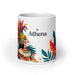 Athena Exclusive Name Art Piece Home Office Work Coffee Mug Mexican Spanish Pride Gift Cup One-Of-A-Kind Calligraphy White Glossy Mug | A3 Mexicada