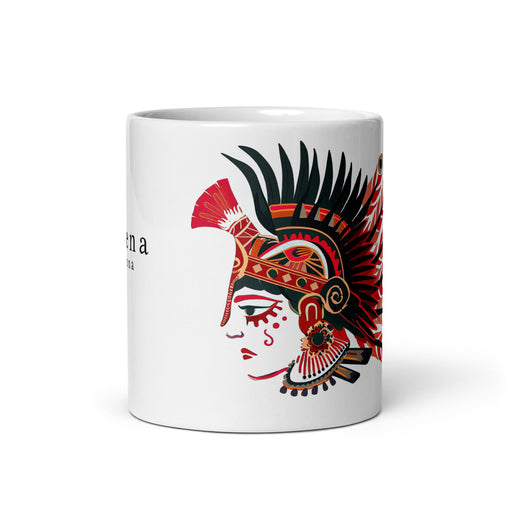 Athena Exclusive Name Art Piece Home Office Work Coffee Mug Mexican Spanish Pride Gift Cup One - Of - A - Kind Calligraphy White Glossy Mug | A4 - Mexicada