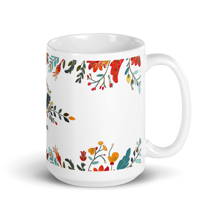 Athena Exclusive Name Art Piece Home Office Work Coffee Mug Mexican Spanish Pride Gift Cup One-Of-A-Kind Calligraphy White Glossy Mug | A7 Mexicada 15 oz