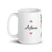 Athena Exclusive Name Art Piece Home Office Work Coffee Mug Mexican Spanish Pride Gift Cup One-Of-A-Kind Calligraphy White Glossy Mug | A8 Mexicada