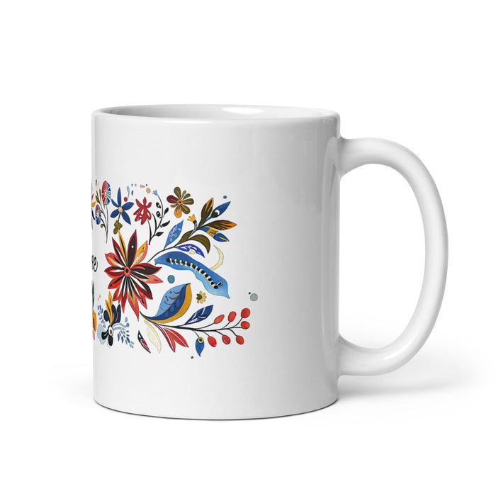 Aubree Exclusive Name Art Piece Home Office Work Coffee Mug Mexican Spanish Pride Gift Cup One - Of - A - Kind Calligraphy White Glossy Mug | A12 - Mexicada