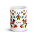 Aubree Exclusive Name Art Piece Home Office Work Coffee Mug Mexican Spanish Pride Gift Cup One-Of-A-Kind Calligraphy White Glossy Mug | A14 Mexicada