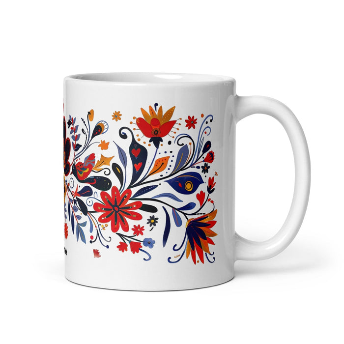 Aubree Exclusive Name Art Piece Home Office Work Coffee Mug Mexican Spanish Pride Gift Cup One-Of-A-Kind Calligraphy White Glossy Mug | A15 Mexicada 11 oz