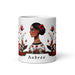 Aubree Exclusive Name Art Piece Home Office Work Coffee Mug Mexican Spanish Pride Gift Cup One - Of - A - Kind Calligraphy White Glossy Mug | A22 - Mexicada