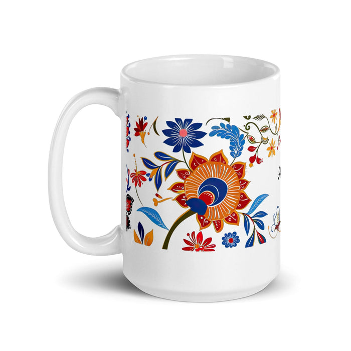 Aubree Exclusive Name Art Piece Home Office Work Coffee Mug Mexican Spanish Pride Gift Cup One-Of-A-Kind Calligraphy White Glossy Mug | A28 Mexicada