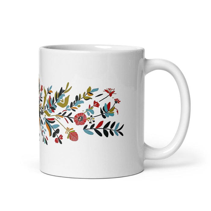 Aubree Exclusive Name Art Piece Home Office Work Coffee Mug Mexican Spanish Pride Gift Cup One-Of-A-Kind Calligraphy White Glossy Mug | A3 Mexicada 11 oz