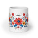 Aubree Exclusive Name Art Piece Home Office Work Coffee Mug Mexican Spanish Pride Gift Cup One - Of - A - Kind Calligraphy White Glossy Mug | A31 - Mexicada