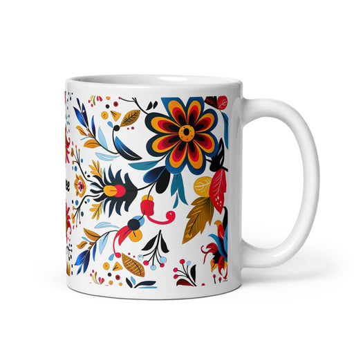 Aubree Exclusive Name Art Piece Home Office Work Coffee Mug Mexican Spanish Pride Gift Cup One-Of-A-Kind Calligraphy White Glossy Mug | A32 Mexicada 11 oz