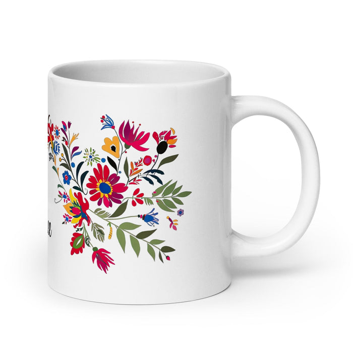 Aubree Exclusive Name Art Piece Home Office Work Coffee Mug Mexican Spanish Pride Gift Cup One-Of-A-Kind Calligraphy White Glossy Mug | A39 Mexicada 20 oz