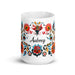 Aubrey Exclusive Name Art Piece Home Office Work Coffee Mug Mexican Spanish Pride Gift Cup One - Of - A - Kind Calligraphy White Glossy Mug | A12 - Mexicada