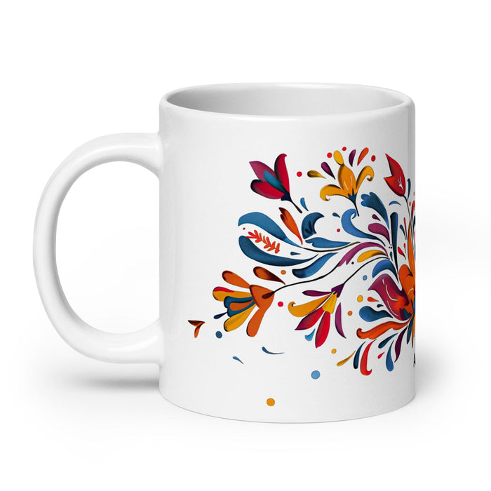 Aubrey Exclusive Name Art Piece Home Office Work Coffee Mug Mexican Spanish Pride Gift Cup One-Of-A-Kind Calligraphy White Glossy Mug | A19 Mexicada