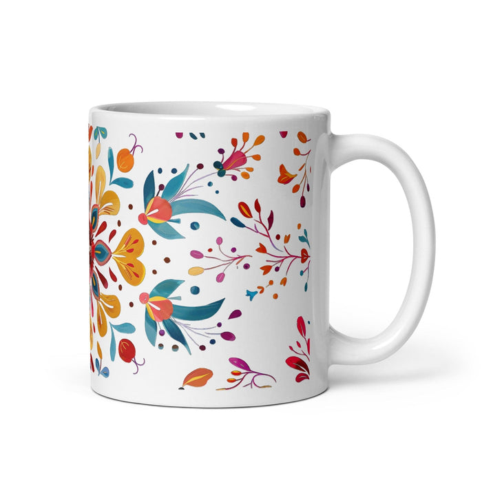 Aubrey Exclusive Name Art Piece Home Office Work Coffee Mug Mexican Spanish Pride Gift Cup One-Of-A-Kind Calligraphy White Glossy Mug | A22 Mexicada 11 oz