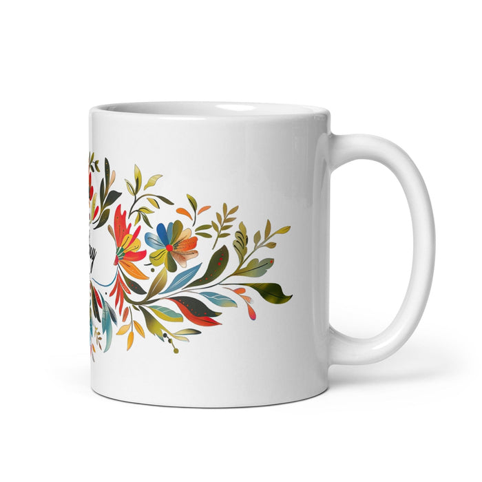 Aubrey Exclusive Name Art Piece Home Office Work Coffee Mug Mexican Spanish Pride Gift Cup One-Of-A-Kind Calligraphy White Glossy Mug | A25 Mexicada 11 oz