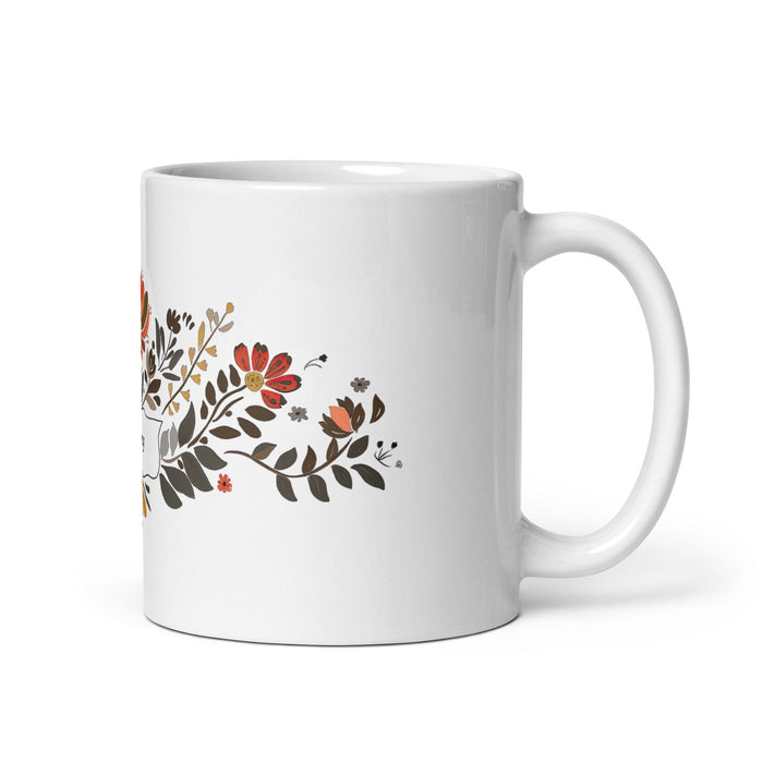 Aubrey Exclusive Name Art Piece Home Office Work Coffee Mug Mexican Spanish Pride Gift Cup One-Of-A-Kind Calligraphy White Glossy Mug | A28 Mexicada 11 oz