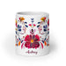 Aubrey Exclusive Name Art Piece Home Office Work Coffee Mug Mexican Spanish Pride Gift Cup One - Of - A - Kind Calligraphy White Glossy Mug | A5 - Mexicada