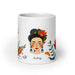 Audrey Exclusive Name Art Piece Home Office Work Coffee Mug Mexican Spanish Pride Gift Cup One-Of-A-Kind Calligraphy White Glossy Mug | A6 Mexicada