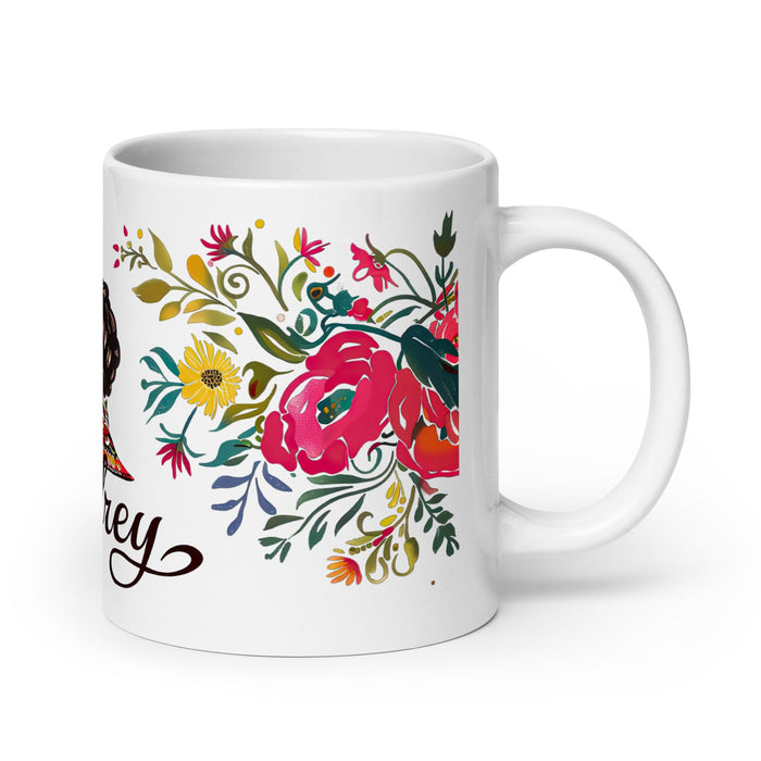 Audrey Exclusive Name Art Piece Home Office Work Coffee Mug Mexican Spanish Pride Gift Cup One - Of - A - Kind Calligraphy White Glossy Mug | A8 - Mexicada