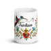 Aureliano Exclusive Name Art Piece Home Office Work Coffee Mug Mexican Spanish Pride Gift Cup One - Of - A - Kind Calligraphy White Glossy Mug | A18 - Mexicada