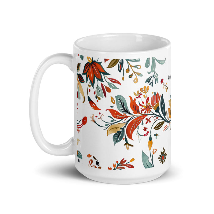 Aureliano Exclusive Name Art Piece Home Office Work Coffee Mug Mexican Spanish Pride Gift Cup One - Of - A - Kind Calligraphy White Glossy Mug | A19 - Mexicada