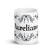 Aureliano Exclusive Name Art Piece Home Office Work Coffee Mug Mexican Spanish Pride Gift Cup One-Of-A-Kind Calligraphy White Glossy Mug | A2 Mexicada