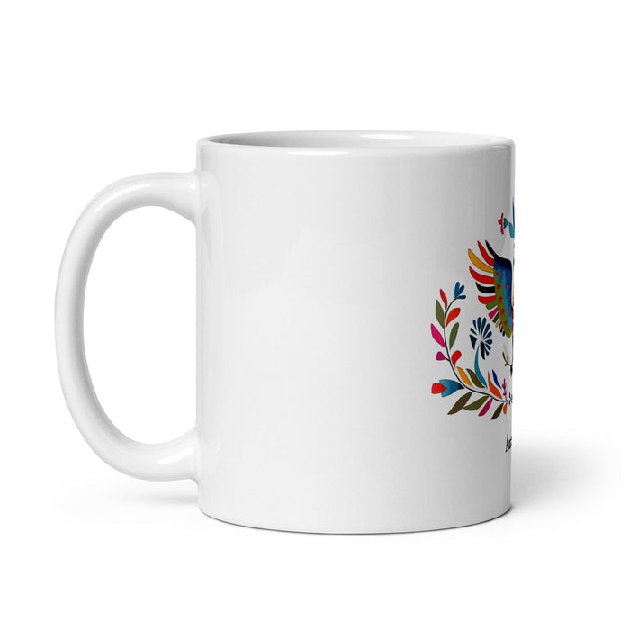 Aureliano Exclusive Name Art Piece Home Office Work Coffee Mug Mexican Spanish Pride Gift Cup One-Of-A-Kind Calligraphy White Glossy Mug | A22 Mexicada