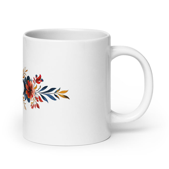 Aureliano Exclusive Name Art Piece Home Office Work Coffee Mug Mexican Spanish Pride Gift Cup One - Of - A - Kind Calligraphy White Glossy Mug | A24 - Mexicada