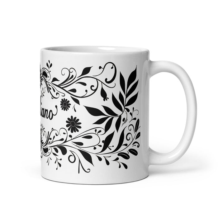 Aureliano Exclusive Name Art Piece Home Office Work Coffee Mug Mexican Spanish Pride Gift Cup One - Of - A - Kind Calligraphy White Glossy Mug | A5 - Mexicada