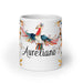 Aureliano Exclusive Name Art Piece Home Office Work Coffee Mug Mexican Spanish Pride Gift Cup One - Of - A - Kind Calligraphy White Glossy Mug | A8 - Mexicada