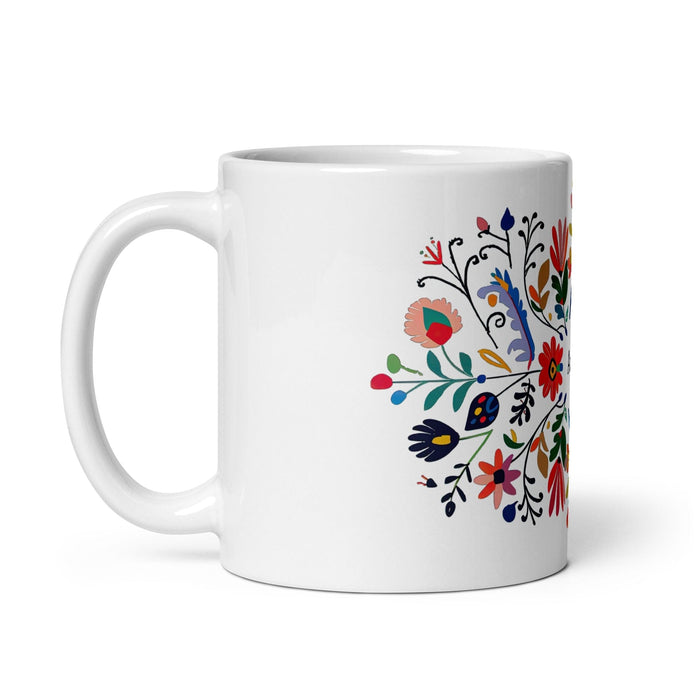 Aurora Exclusive Name Art Piece Home Office Work Coffee Mug Mexican Spanish Pride Gift Cup One-Of-A-Kind Calligraphy White Glossy Mug | A3 Mexicada