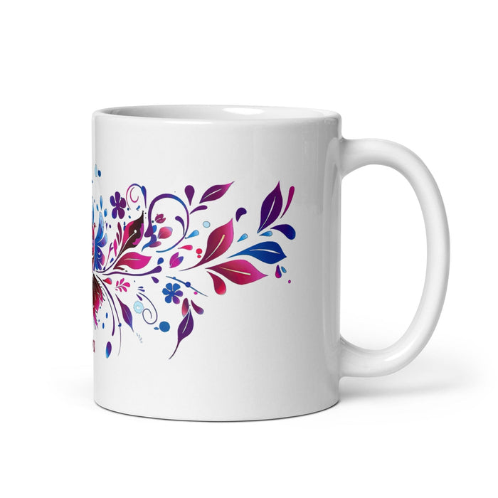 Ava Exclusive Name Art Piece Home Office Work Coffee Mug Mexican Spanish Pride Gift Cup One-Of-A-Kind Calligraphy White Glossy Mug | A14 Mexicada 11 oz