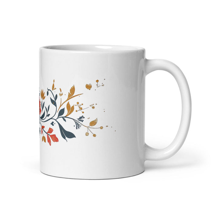 Ava Exclusive Name Art Piece Home Office Work Coffee Mug Mexican Spanish Pride Gift Cup One-Of-A-Kind Calligraphy White Glossy Mug | A20 Mexicada 11 oz