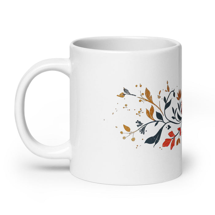 Ava Exclusive Name Art Piece Home Office Work Coffee Mug Mexican Spanish Pride Gift Cup One-Of-A-Kind Calligraphy White Glossy Mug | A20 Mexicada