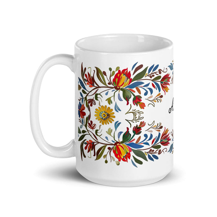 Avery Exclusive Name Art Piece Home Office Work Coffee Mug Mexican Spanish Pride Gift Cup One-Of-A-Kind Calligraphy White Glossy Mug | A1 Mexicada