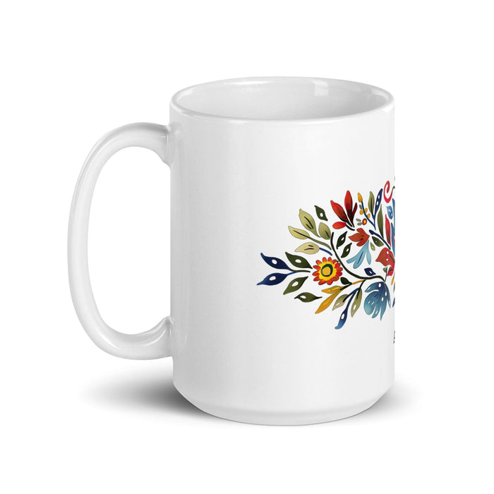 Avery Exclusive Name Art Piece Home Office Work Coffee Mug Mexican Spanish Pride Gift Cup One-Of-A-Kind Calligraphy White Glossy Mug | A12 Mexicada