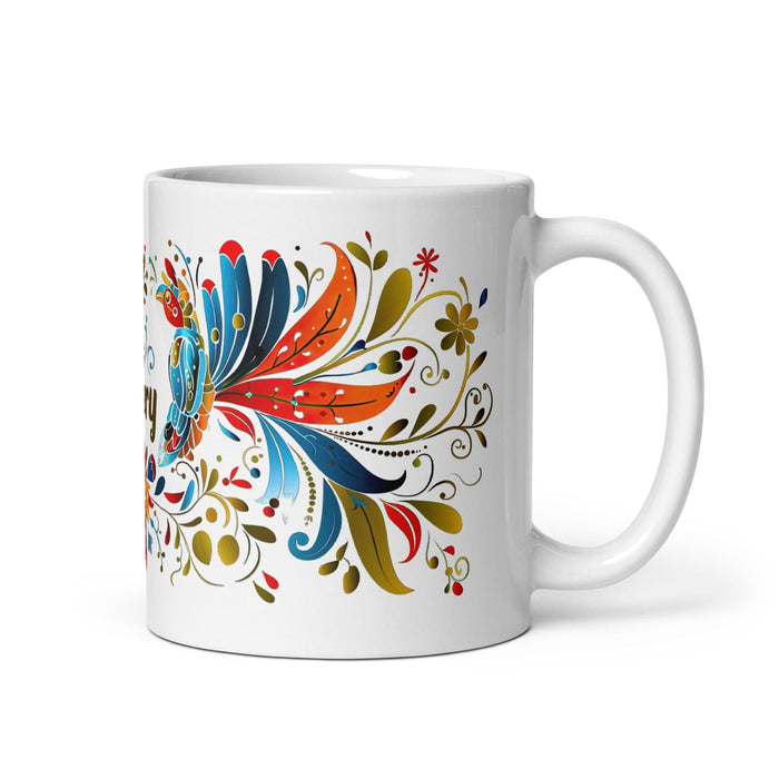 Avery Exclusive Name Art Piece Home Office Work Coffee Mug Mexican Spanish Pride Gift Cup One-Of-A-Kind Calligraphy White Glossy Mug | A13 Mexicada 11 oz