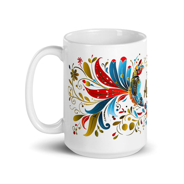 Avery Exclusive Name Art Piece Home Office Work Coffee Mug Mexican Spanish Pride Gift Cup One-Of-A-Kind Calligraphy White Glossy Mug | A13 Mexicada