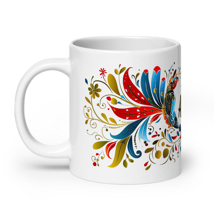 Avery Exclusive Name Art Piece Home Office Work Coffee Mug Mexican Spanish Pride Gift Cup One-Of-A-Kind Calligraphy White Glossy Mug | A13 Mexicada