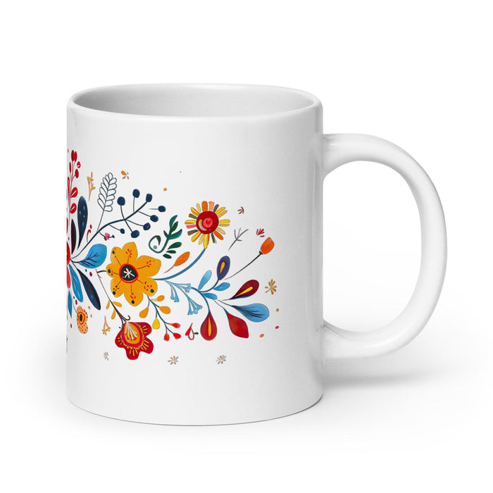 Avery Exclusive Name Art Piece Home Office Work Coffee Mug Mexican Spanish Pride Gift Cup One-Of-A-Kind Calligraphy White Glossy Mug | A14 Mexicada 20 oz