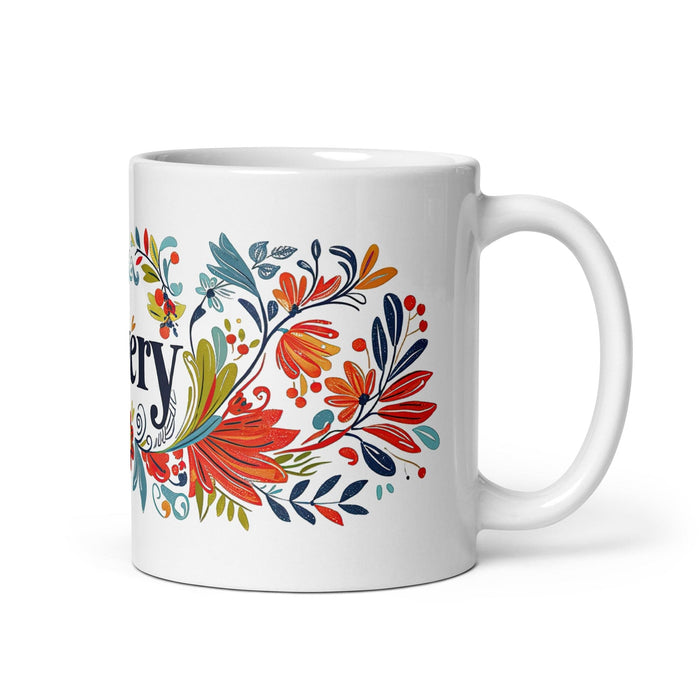 Avery Exclusive Name Art Piece Home Office Work Coffee Mug Mexican Spanish Pride Gift Cup One-Of-A-Kind Calligraphy White Glossy Mug | A15 Mexicada 11 oz