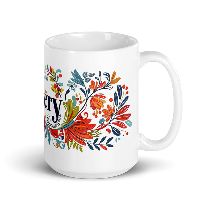 Avery Exclusive Name Art Piece Home Office Work Coffee Mug Mexican Spanish Pride Gift Cup One-Of-A-Kind Calligraphy White Glossy Mug | A15 Mexicada 15 oz