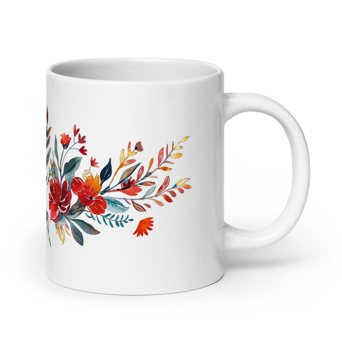 Avery Exclusive Name Art Piece Home Office Work Coffee Mug Mexican Spanish Pride Gift Cup One-Of-A-Kind Calligraphy White Glossy Mug | A17 Mexicada 20 oz