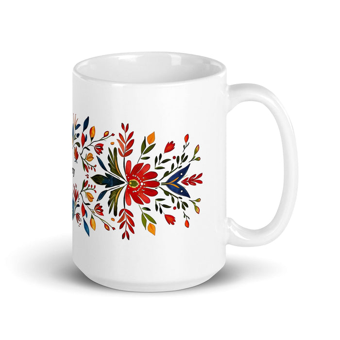 Avery Exclusive Name Art Piece Home Office Work Coffee Mug Mexican Spanish Pride Gift Cup One-Of-A-Kind Calligraphy White Glossy Mug | A2 Mexicada 15 oz