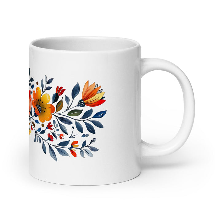 Avery Exclusive Name Art Piece Home Office Work Coffee Mug Mexican Spanish Pride Gift Cup One-Of-A-Kind Calligraphy White Glossy Mug | A22 Mexicada 20 oz