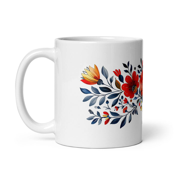 Avery Exclusive Name Art Piece Home Office Work Coffee Mug Mexican Spanish Pride Gift Cup One-Of-A-Kind Calligraphy White Glossy Mug | A22 Mexicada