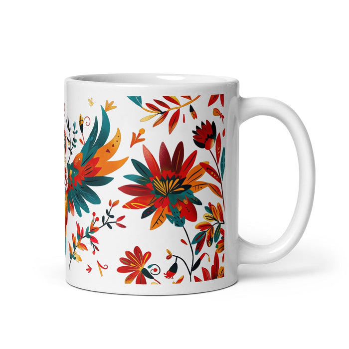 Avery Exclusive Name Art Piece Home Office Work Coffee Mug Mexican Spanish Pride Gift Cup One-Of-A-Kind Calligraphy White Glossy Mug | A24 Mexicada 11 oz